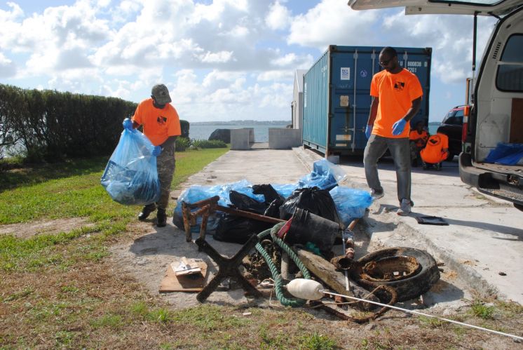 Soldiers Declare War on Shoreline Trash