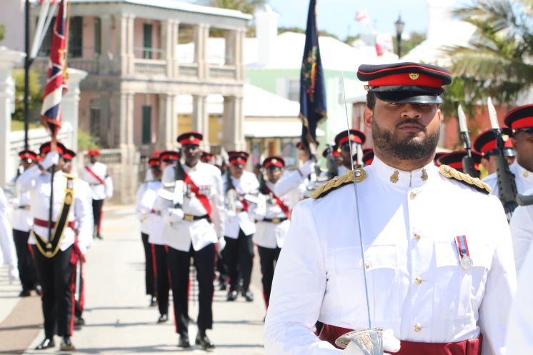 Regiment Adds Pomp to Peppercorn Ceremony